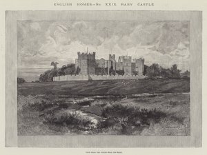 Raby Castle, View from the Fields near the Road