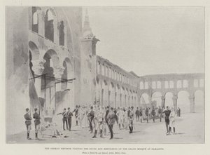 The German Emperor Visiting the Ruins and Rebuilding of the Grand Mosque at Damascus