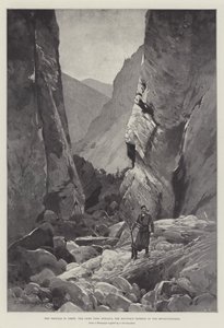 The Trouble in Crete, the Chief Pass, Sphakia, the Mountain Retreat of the Revolutionists by Charles Auguste Loye
