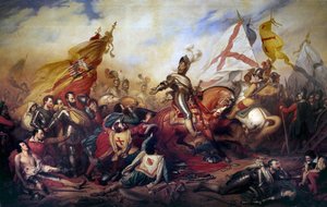 Wars of religion: King Henry IV of France at the Battle of Ivry by Charles Auguste Steuben