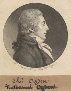 Abraham Ogden, Jr. by Charles B. J. Févret de Saint Mémin