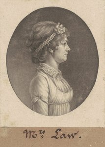 Elizabeth Parke Custis Law by Charles B. J. Févret de Saint Mémin