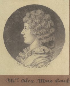 Janette Marshall Macomb by Charles B. J. Févret de Saint Mémin
