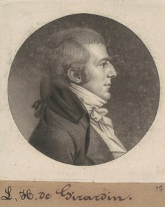 Louis Hue Girardin by Charles B. J. Févret de Saint Mémin