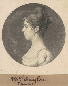 Lucy Harrison Singleton Taylor by Charles B. J. Févret de Saint Mémin