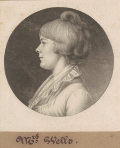 Mary Wright Sonntag Wells by Charles B. J. Févret de Saint Mémin