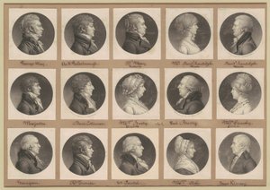 Saint-Mémin Collection of Portraits, Group 36 by Charles B. J. Févret de Saint Mémin