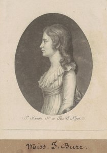 Theodosia Burr by Charles B. J. Févret de Saint Mémin