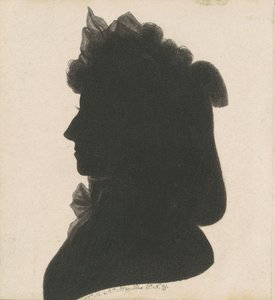 Unidentified Female Silhouette by Charles B. J. Févret de Saint Mémin