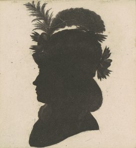 Unidentified Female Silhouette by Charles B. J. Févret de Saint Mémin