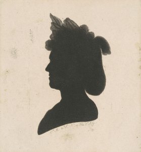 Unidentified Female Silhouette by Charles B. J. Févret de Saint Mémin