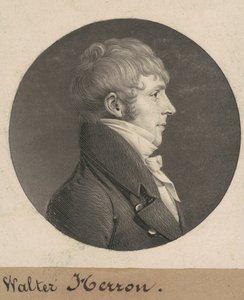 Walter Herron by Charles B. J. Févret de Saint Mémin