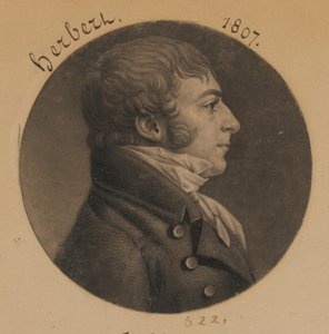 John Carlyle Herbert by Charles Balthazar Julien Févret de Saint-Mémin