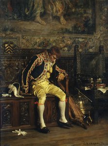 A Footman Sleeping