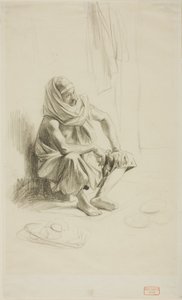 Seated Arab by Charles Bargue