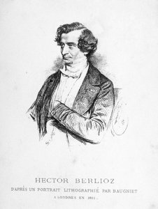 Portrait of Hector Berlioz (1803 - 1869) (Based on a Portrait Lithographed by Baugniet in London in 1851)