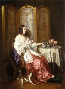A Cup of Chocolate, 1844 by Charles Beranger