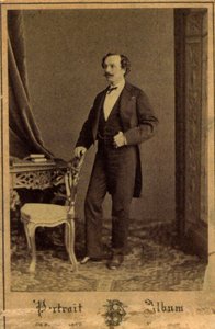Marius Petipa, Russian ballet dancer and choreographer, c1855 by Charles Bergamasco