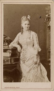 Portrait of the Opera Singer Caroline Salla by Charles Bergamasco