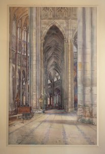 Interior of the Beauvais Cathedral by Charles Bernier