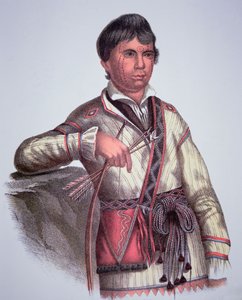 Mistippee, son of Yoholo-Micco, chief of the Creek People, from painting of 1826