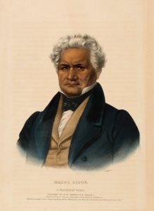 Major Ridge, a Cherokee Chief, from History of the Indian Tribes of North America