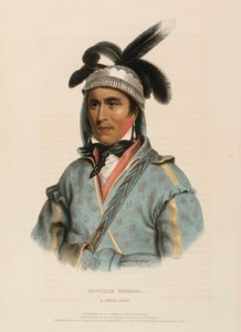 Opothle Yoholo, a Creek Chief, from History of the Indian Tribes of North America by Charles Bird King