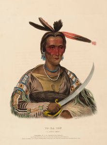 TO-KA-CON, A SIOUX CHIEF, from History of the Indian Tribes of North America