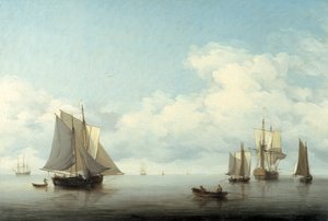 Seascape with Shipping, 1743-1759 by Charles Brooking