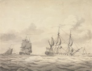 Two Frigates before the Wind
