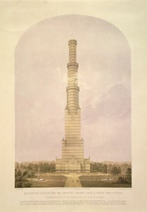 Design for Converting the Crystal Palace into a 1000 ft High Tower, pub. by Ackermann and Co., 1852