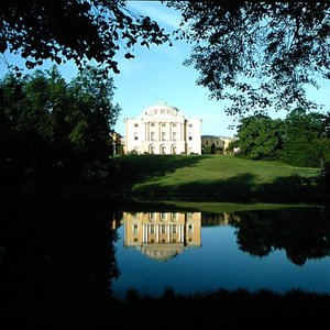 View of the Palace Facade from the Banks of the Slavyenka River