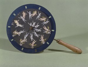 The Phenakisticope with a cherub design card by Charles Chevalier