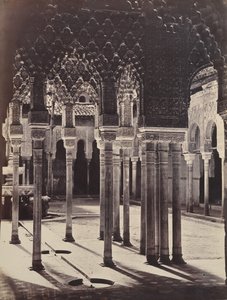 The Lion Court at the Alhambra, Viewed from Beneath the Portico Temple by Charles Clifford