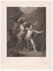 Chiron Teaching Achilles Archery by Charles Clément Bervic