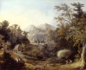 Landscape with Farm and Mountains, 1832