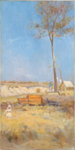 Under a Southern Sun (Timber Splitter’s Camp) by Charles Edward Conder