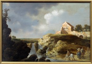 Italian Landscape by Charles Cornelisz de Hooch