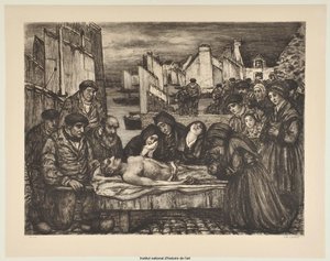 Pain in the Land of the Sea or The Victims of the Sea (proof a) by Charles Cottet