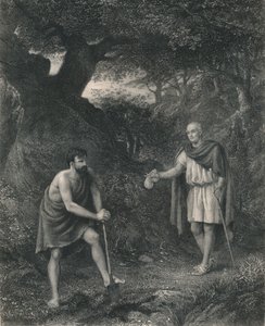Timon and Flavius Timon of Athens, 1870 by Charles Cousen