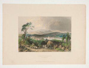 View of Meredith, New Hampshire, Illustration for Nathaniel Parker Willis by Charles Cousen