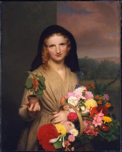 The Flower Girl by Charles Cromwell Ingham