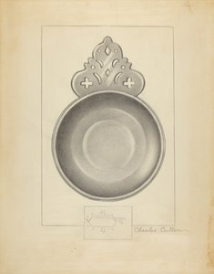 Pewter Porringer by Charles Cullen
