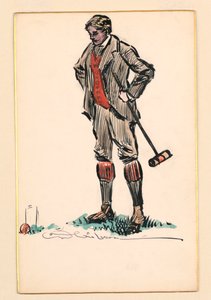 Croquet Player by Charles Dana Gibson