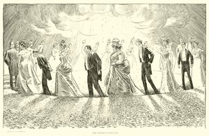 Illustration for The Social Ladder by Charles Dana Gibson