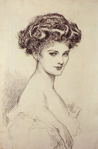 Study of a Head by Charles Dana Gibson