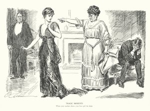 Tragic Moments, When Your Mother Shows Your Best Girl the Door by Charles Dana Gibson
