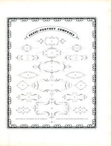 Decorative Cartouche Series by Charles Derriey