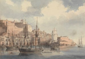 View at Malta by Charles Dyce