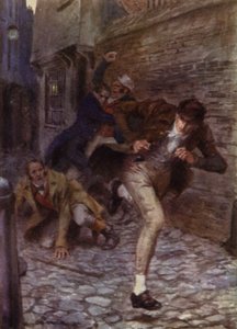 Illustration for The Amateur Gentleman by Jeffery Farnol by Charles Edmund (after) Brock
